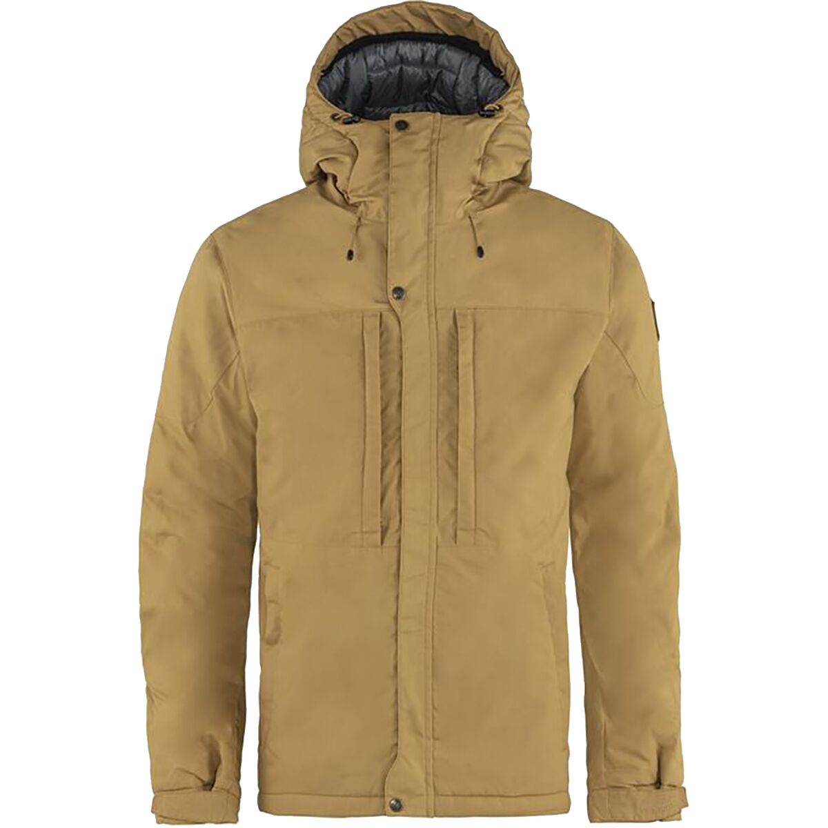 Fjallraven Mens Skogs Padded Jacket Coat Hooded Buckwheat Brown XXL