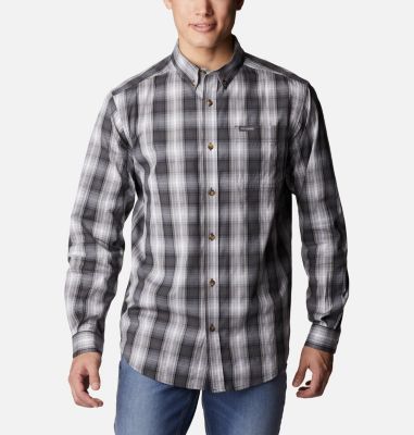 Columbia Men's Rapid Rivers II Black Shirt Plaid Medium