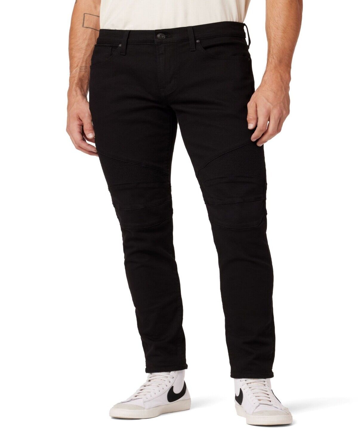 HDSN Men's Banks Biker Jeans  Black 33 x 33