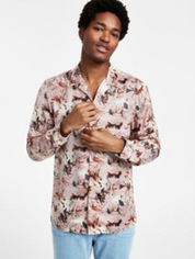 I.N.C. International Concepts Mens Classic Fit Button Down Shirt Baby Fawn XS