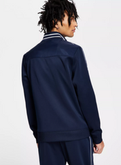 I.N.C. International Concepts Mens Neoprene Track Jogger Jacket Basic Navy Small