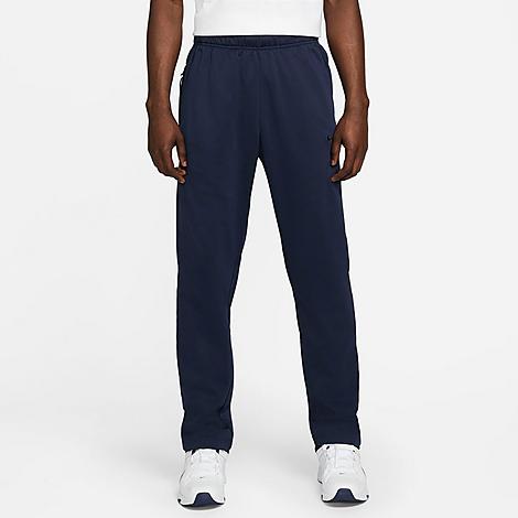 Nike Mens Relaxed-Fit Therma-FIT Sweatpants Blue 2XL