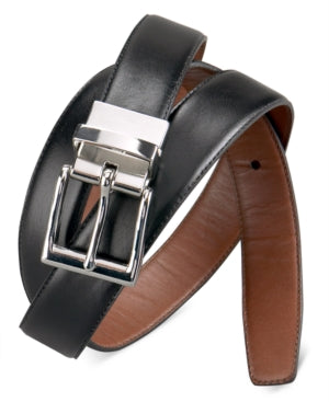 Polo Ralph Lauren Mens Reversible Polo Belt Black Brown 42