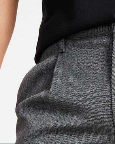 INC International Concepts Men's Classic Fit Pleated Dress Pants Grey Medium