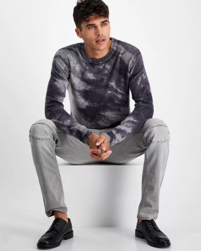 INC International Concepts Mens Cloud Classic-Fit Abstract Whispy Grey 2XL