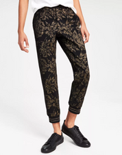 INC International Concepts Mens Duran Classic-Fit Floral Track Pants Black 2XL