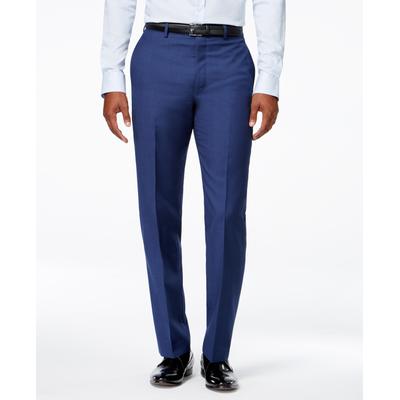 Calvin Klein Mens Slim fit Wool Dress Pants 40 / 30 Blue Solid