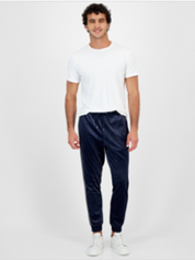 I.N.C. International Concepts Mens Regular-Fit Side Stripe Jogger Pants Navy 2XL