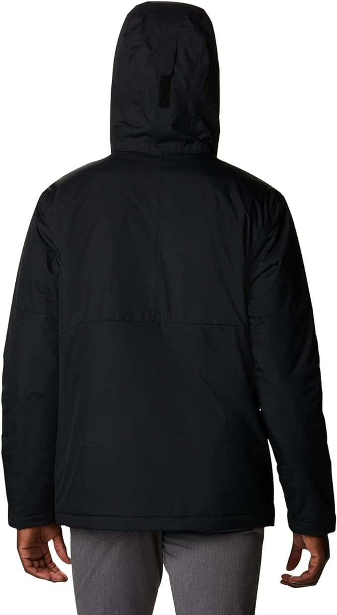 Columbia Mens Point Park Insulated Jacket Coat Black White XXL 2XL