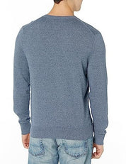 Calvin Klein Men's Compact Cotton Crewneck Sweater Medium Blue
