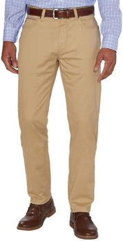 Tommy Hilfiger Men's TH FLEX 5 Pocket Pants 32 x 32 Sesame Seed Beige