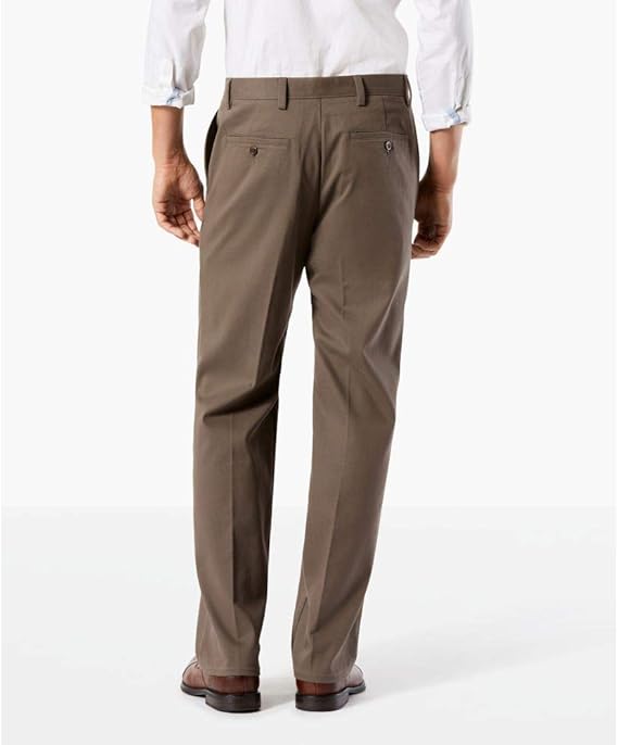 Docker's Mens Classic fit Chinos Pants 34 / 29 Brown Solid