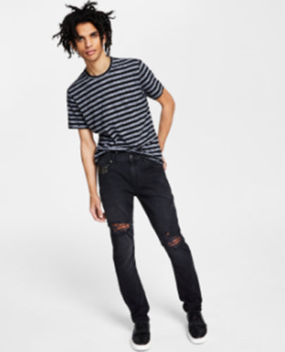 INC International Concepts Mens Skinny-Fit Jeans Black Wash 36 x 32