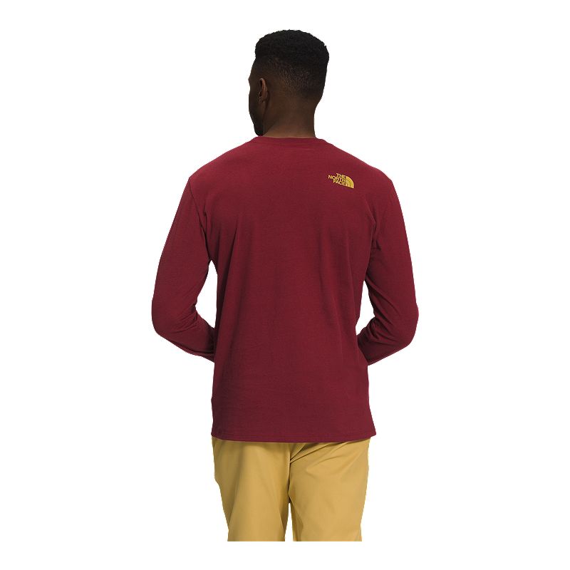 The North Face Mens Geo NSE T shirt Red Gold 2XL