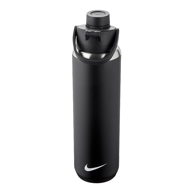 Nike Men's SS Recharge 24 oz. Chug Bottle Black White