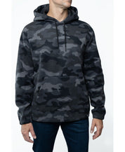 Lazer Lazer Mens Polar Fleece Pullover Hoodie Sweatshirt  Grey Camo Large