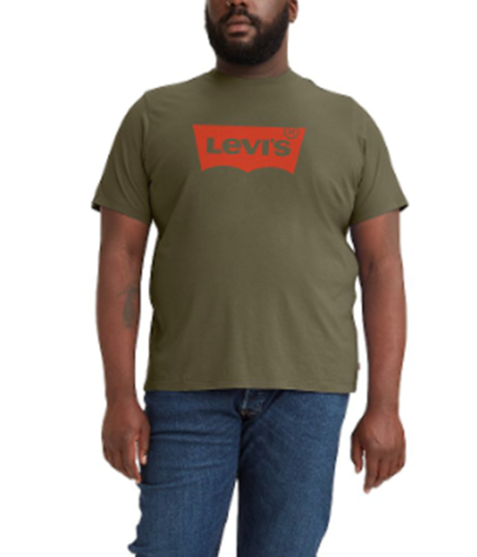 Levi's Men's Big and Tall Graphic Tee Martini Olive 3XL