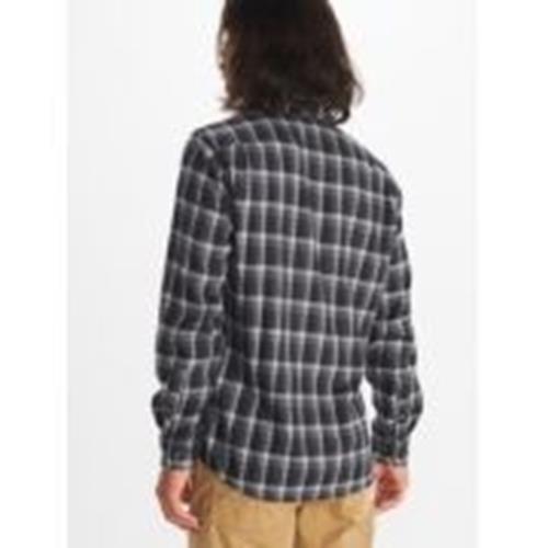 MARMOT Mens Fairfax Midweight Button Down Flannel Black Large