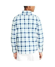 Nautica Classic-Fit Plaid Button-Down Shirt Bright White Large