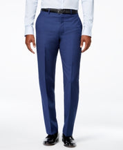 Calvin Klein Mens Slim fit Wool Dress Pants 30 / 30 Blue Solid
