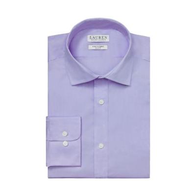 Lauren Ralph Lauren Men's Slim Fit Dress Shirt Lilac 1616.5 32 33 Wrinkle Free Stretch