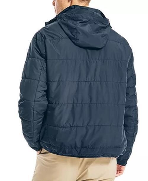 NAUTICA Men's Navtech Performance Water-Resistant Jacket XL Navy Blue