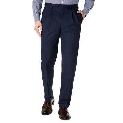 Lauren Ralph Lauren Mens Classic fit Pleated Dress Pants 40 / 32 Blue Solid