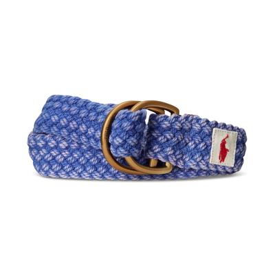Polo Ralph Lauren Mens Leather Trim Belt Apparelbelt Small Royal Blue