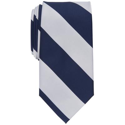Club Room Men's Classic Stripe Tie Navy Blue Necktie