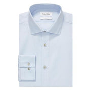Calvin Klein Mens Slim fit Dress Shirt Medium 15 in 34-35 Light Blue Solid