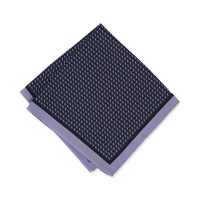 Alfani Mens Geometric Dot Purple Pocket Square