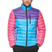 Club Room Mens Puffer Jacket Coat Large Blue Purple Pink  Packable