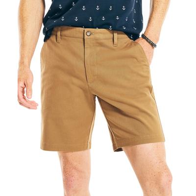 Nautica Men's Classic 8.5" Chino Deck Shorts Oyster Brown 30