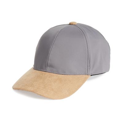 Alfani Men's Colorblock Baseball Hat Grey Beige