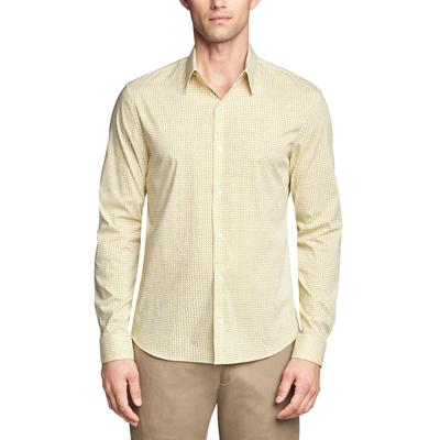 Calvin Klein Men's Extra Slim Fit Stretch Button Down Dress Shirt Yellow XL