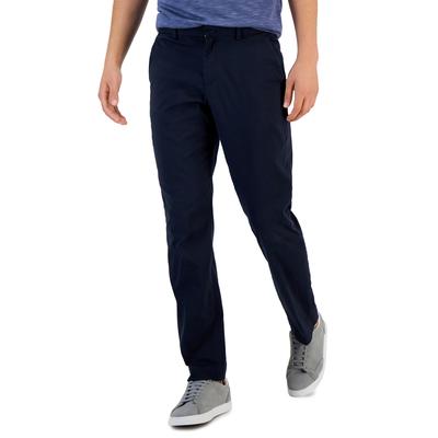 Perry Ellis Portfolio Mens Slim fit Dress Pants 33 / 30 Navy Blue Solid