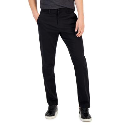 Perry Ellis Mens Slim fit Dress Pants 30 / 30 Dark Grey Solid Stretch