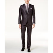 Kenneth Cole Mens Slim fit 2 Piece Suit 48 R / 42 Waist Gun Metal Grey Stretch