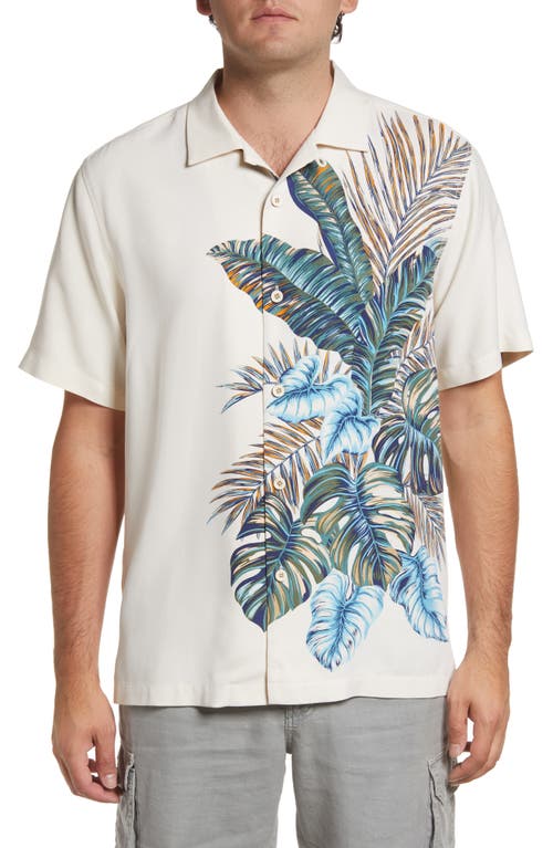 Tommy Bahama Men's Horizon Isles Silk Button Down Shirt Beige XXXL 3XL