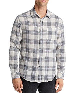 Rails Men's Wyatt Plaid Button Down Shirt Anthrocite Grey Medium