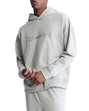 Calvin Klein Men's Monolith Lounge Hoodie Grey Medium