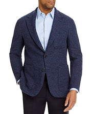 Canali Mens Modern Fit Unconstructed Sport Coat Blazer EU 56R US 46R Navy Blue