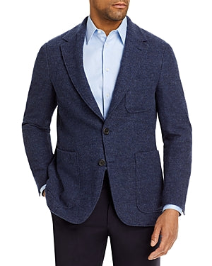 Canali Mens Modern Fit Unconstructed Sport Coat Blazer EU 56R US 46R Navy Blue