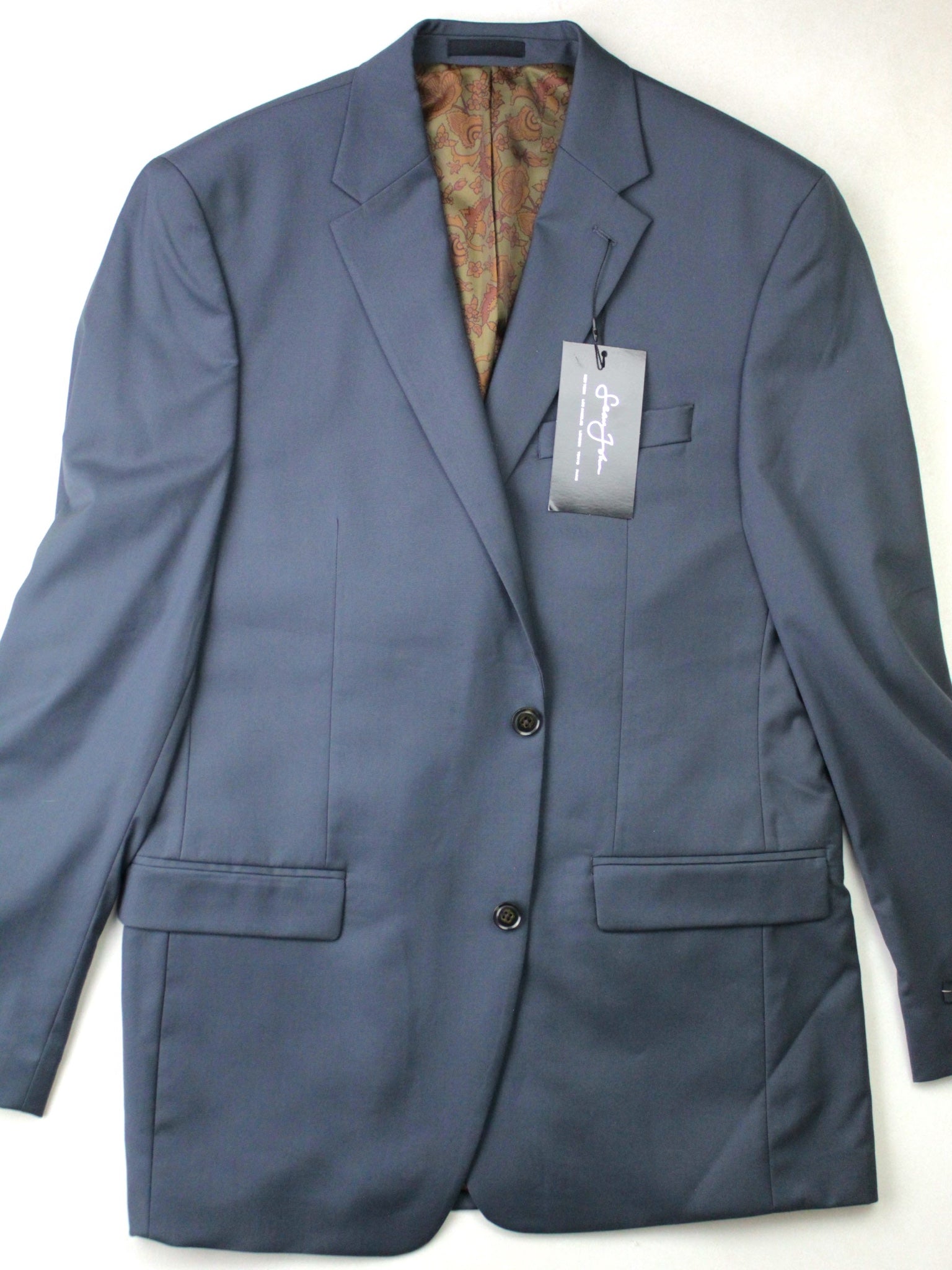 Sean John Mens Green Solid Suit Jacket 44L