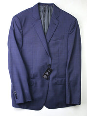 Armani Exchange Mens Slim Fit Wool Suit Jacket Navy Blue 42S
