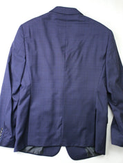 Armani Exchange Mens Slim Fit Wool Suit Jacket Navy 44R