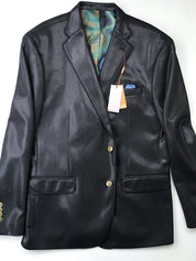 Tallia Mens Slim fit Sport Coat Blazer 44 R Black