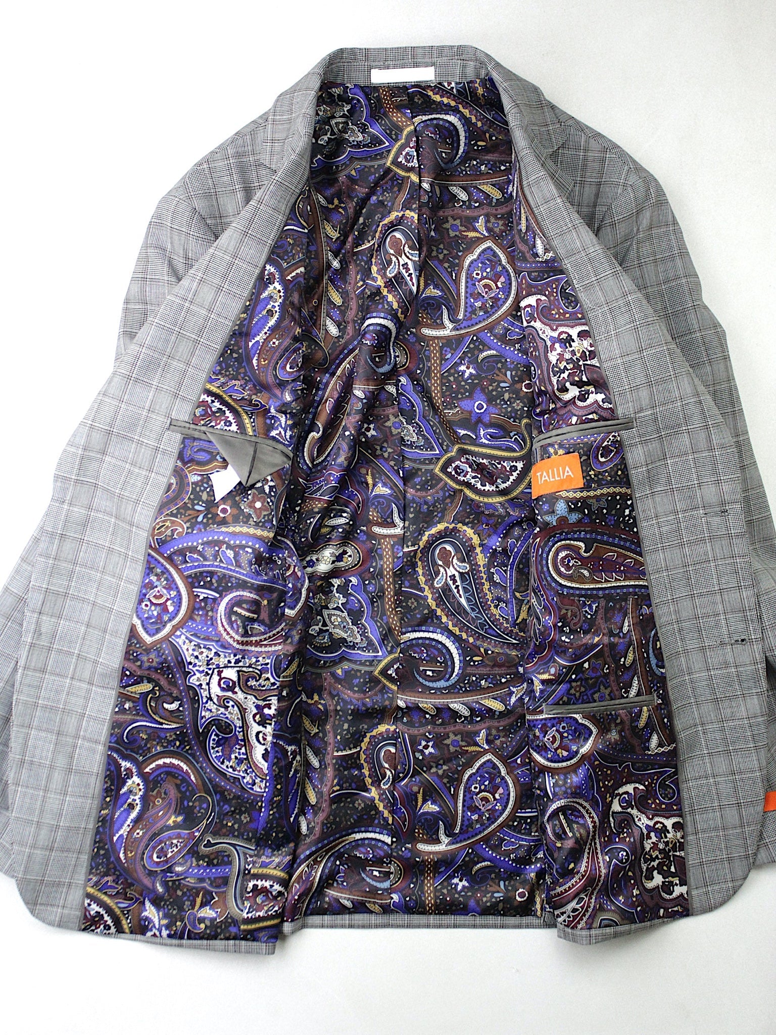 Tallia Men's Slim Fit Wool Suit Separate Jacket Brown 42R