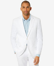 Tommy Hilfiger Mens Modern fit Suit Jacket Blazer 42 L White Solid Stretch