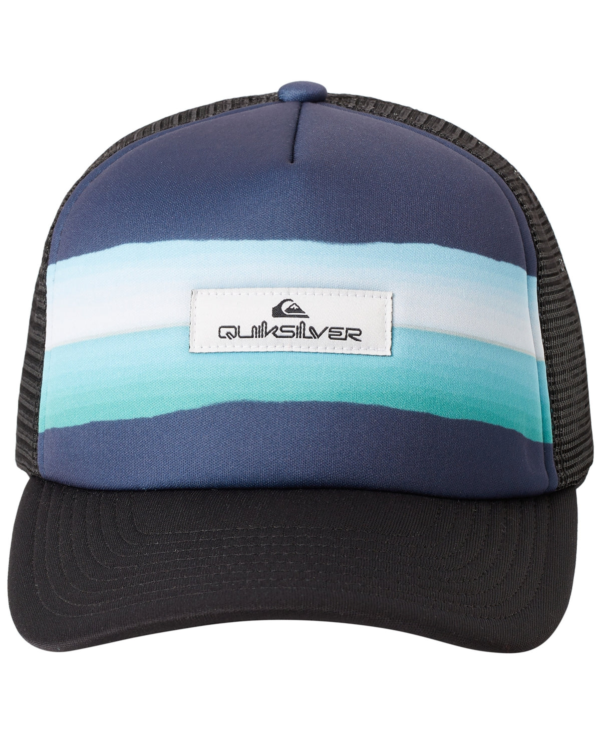 Quiksilver Men's Baseball Cap Insignia  Navy & Aqua Logo Kookaburra  Dark Blue Osfa Reg